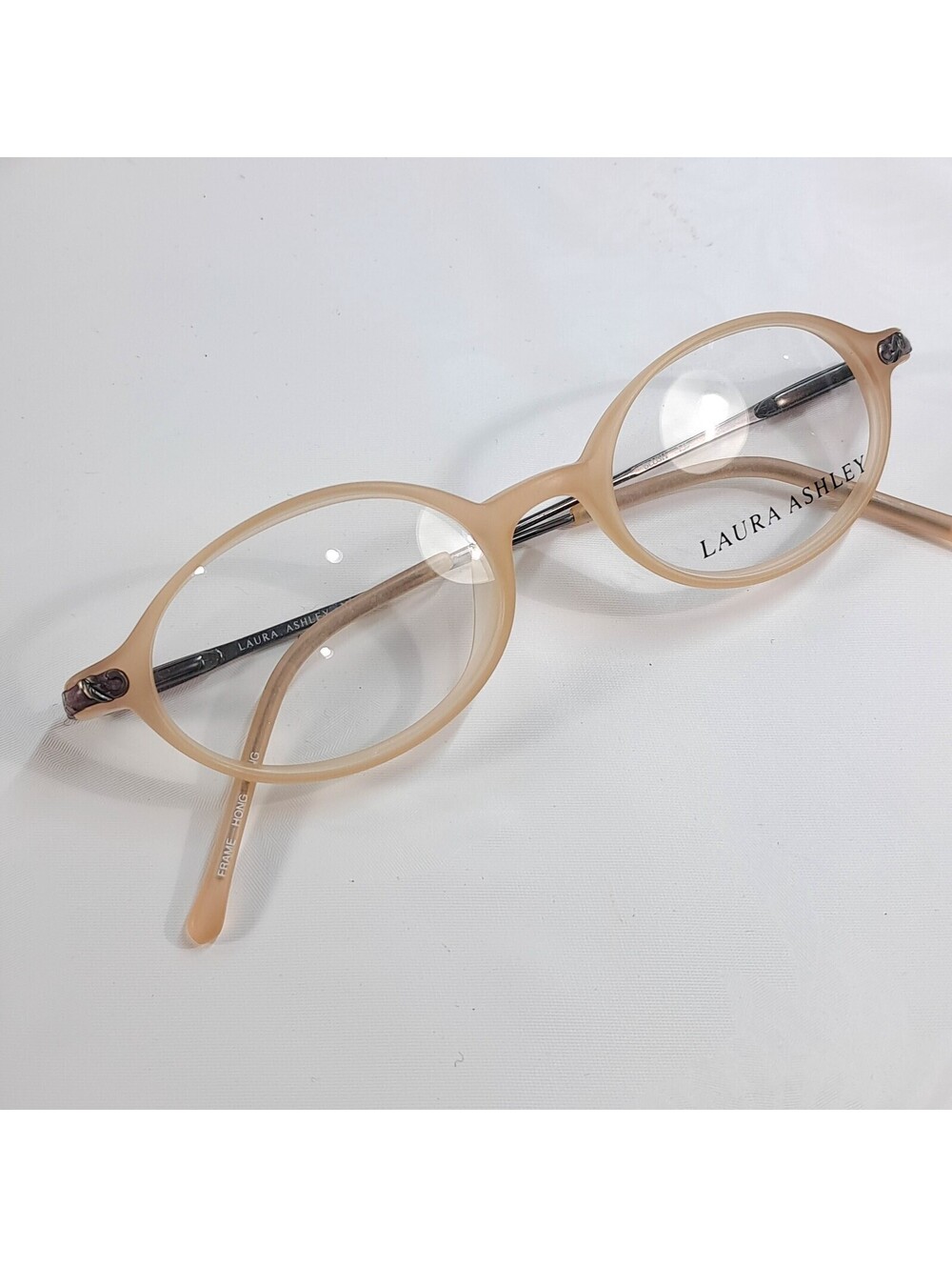 Laura Ashley eyeglasses frame Vivien blush pastel pink matte women's glasses